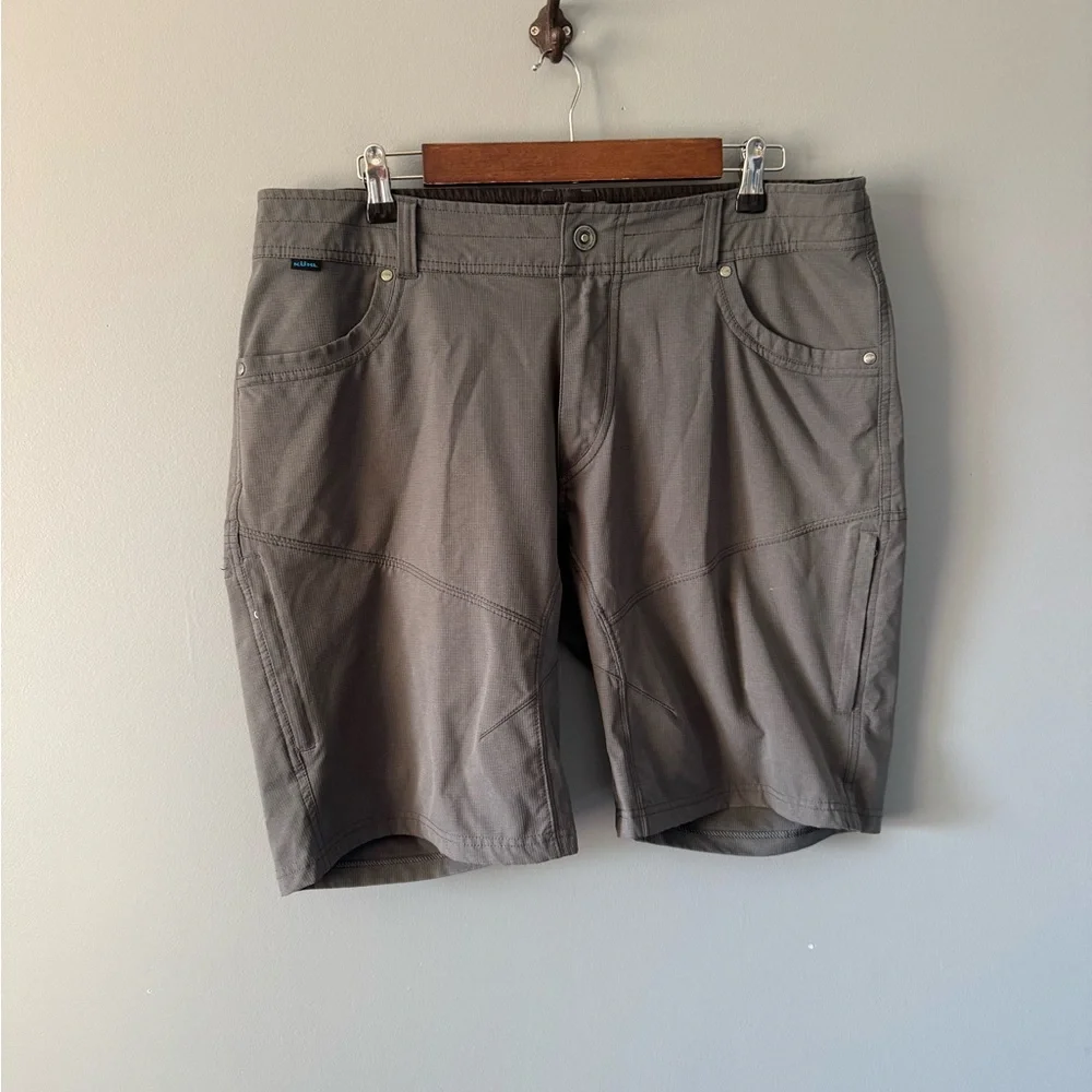 Kuhl Renegade Shorts Mens 38 koal Lightweight Performance Outdoor Hiking - Picture 1 of 9